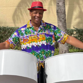 Chaz Russell on Steel Drums